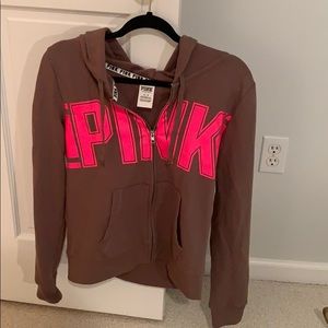 PINK full-zip hoodie